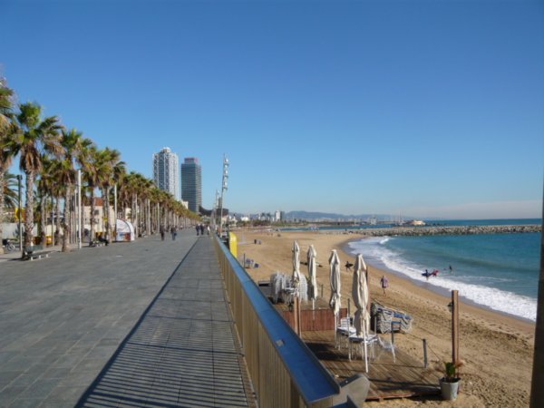 barcelona beaches. the each of Barceloneta